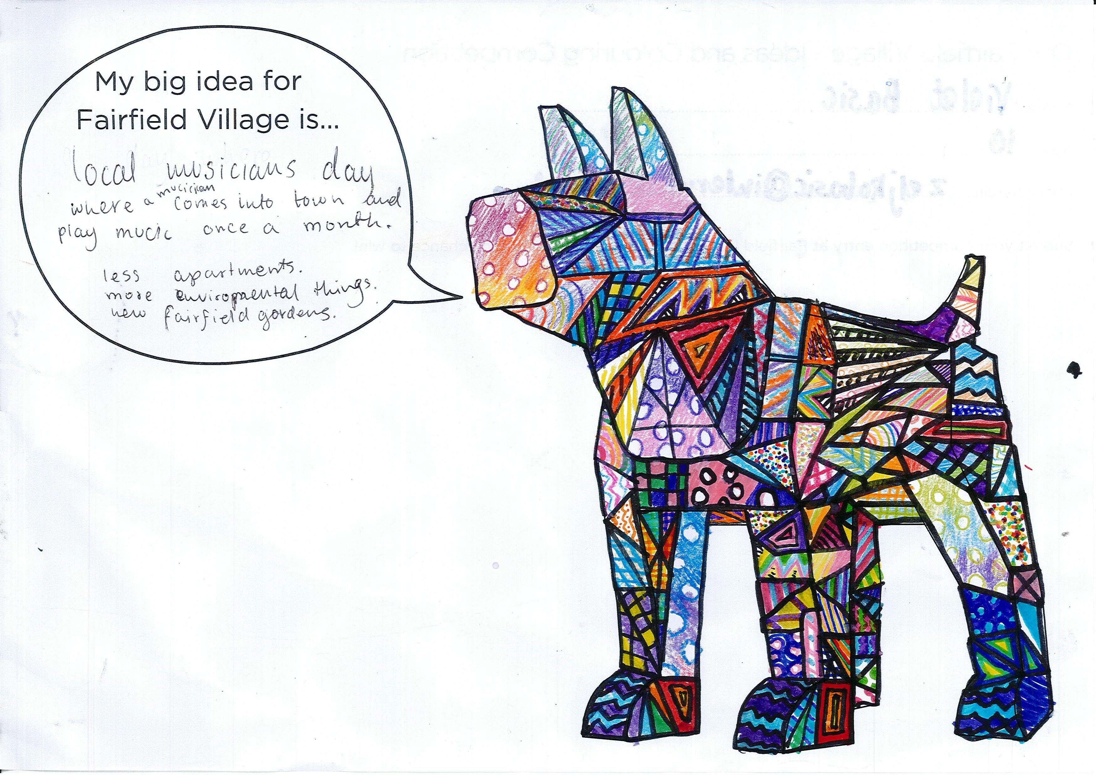 Winner in FIDO Ideas and Colouring Compeition, December 2016 - Violet Age 10