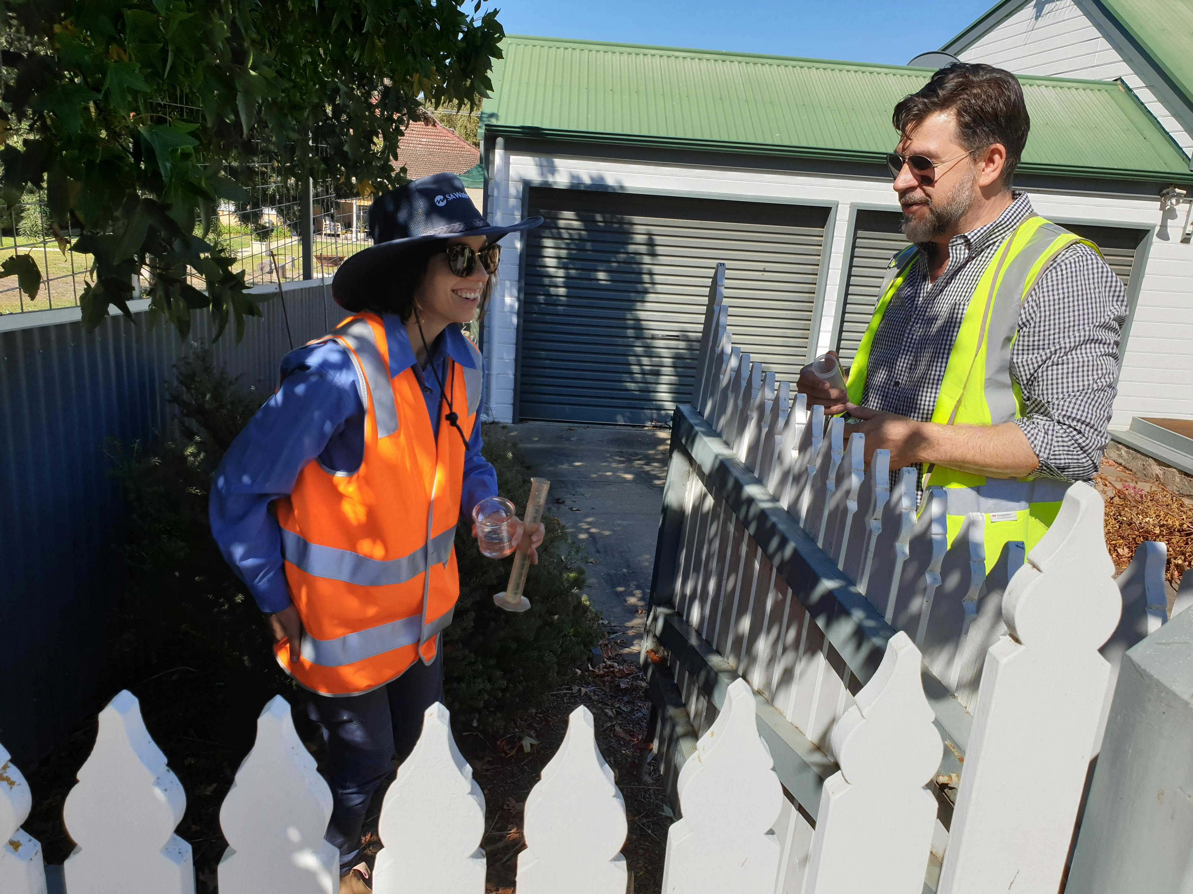 Water testing at households in Normanville