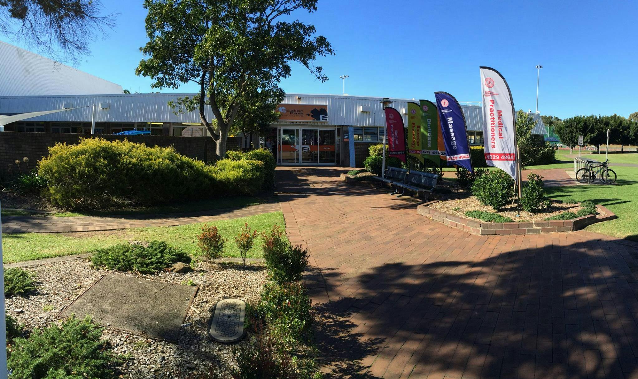 Entrance to Beaton Park Leisure Centre