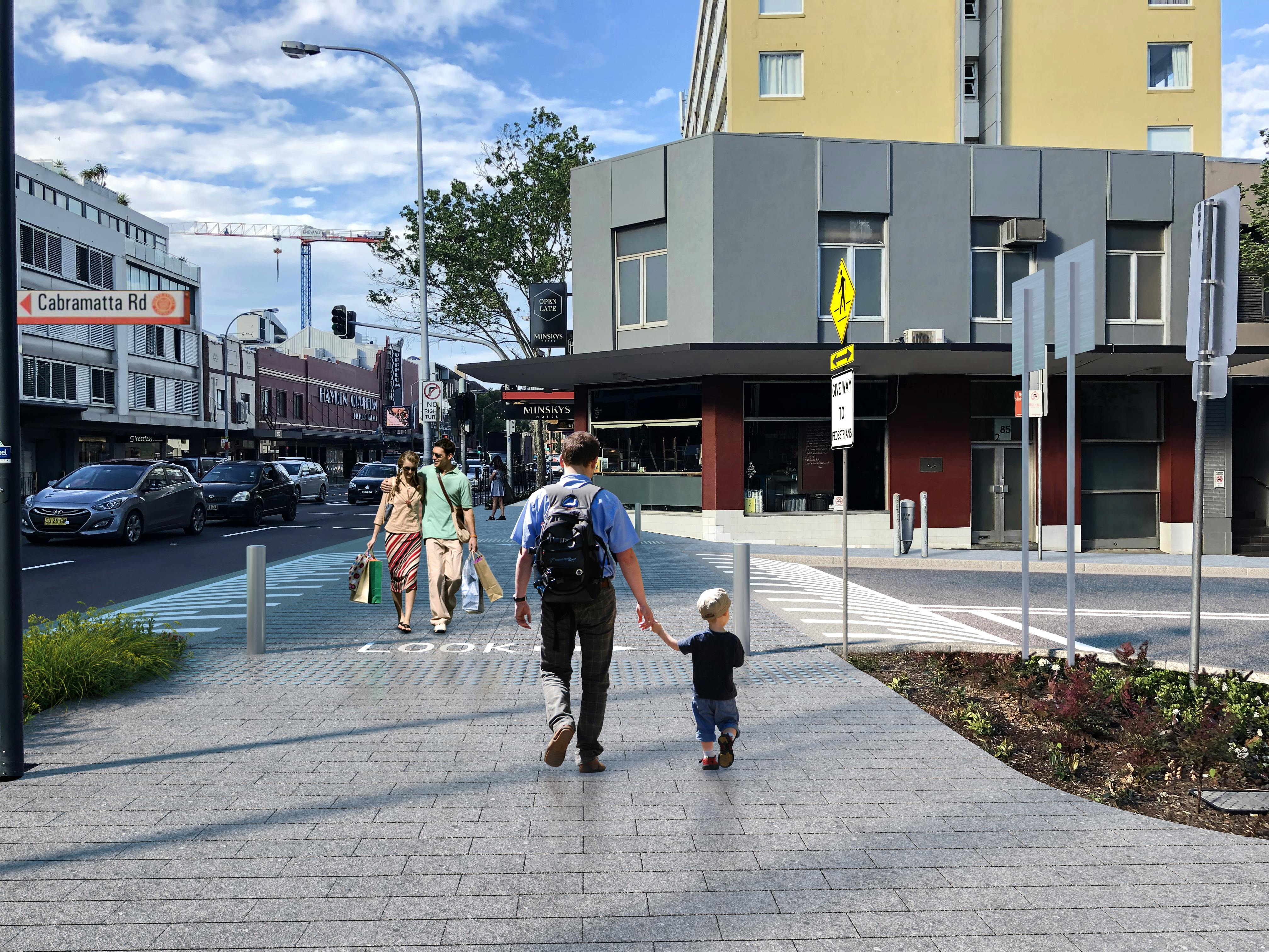 Cabramatta Road Option A - Photomontage, Street Level