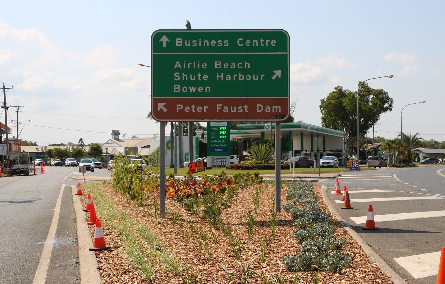 Landscaping near Bruce Highway