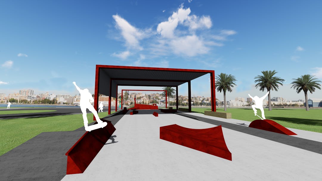 Stockton South Active Hub This image shows the proposed skate park section of Stockton South.