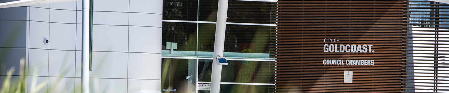 Front of the City of Gold Coast Council Chambers building