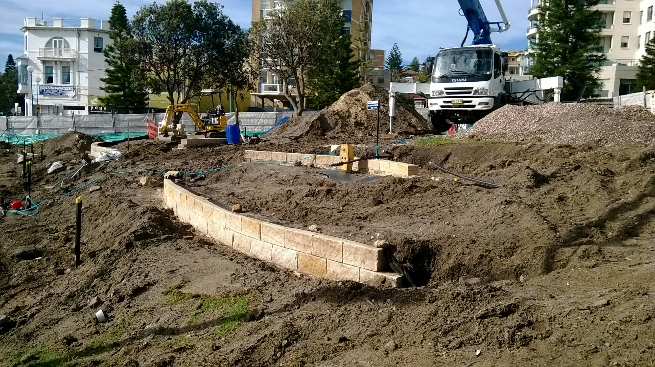 Construction of Fallen Lifesavers Memorial