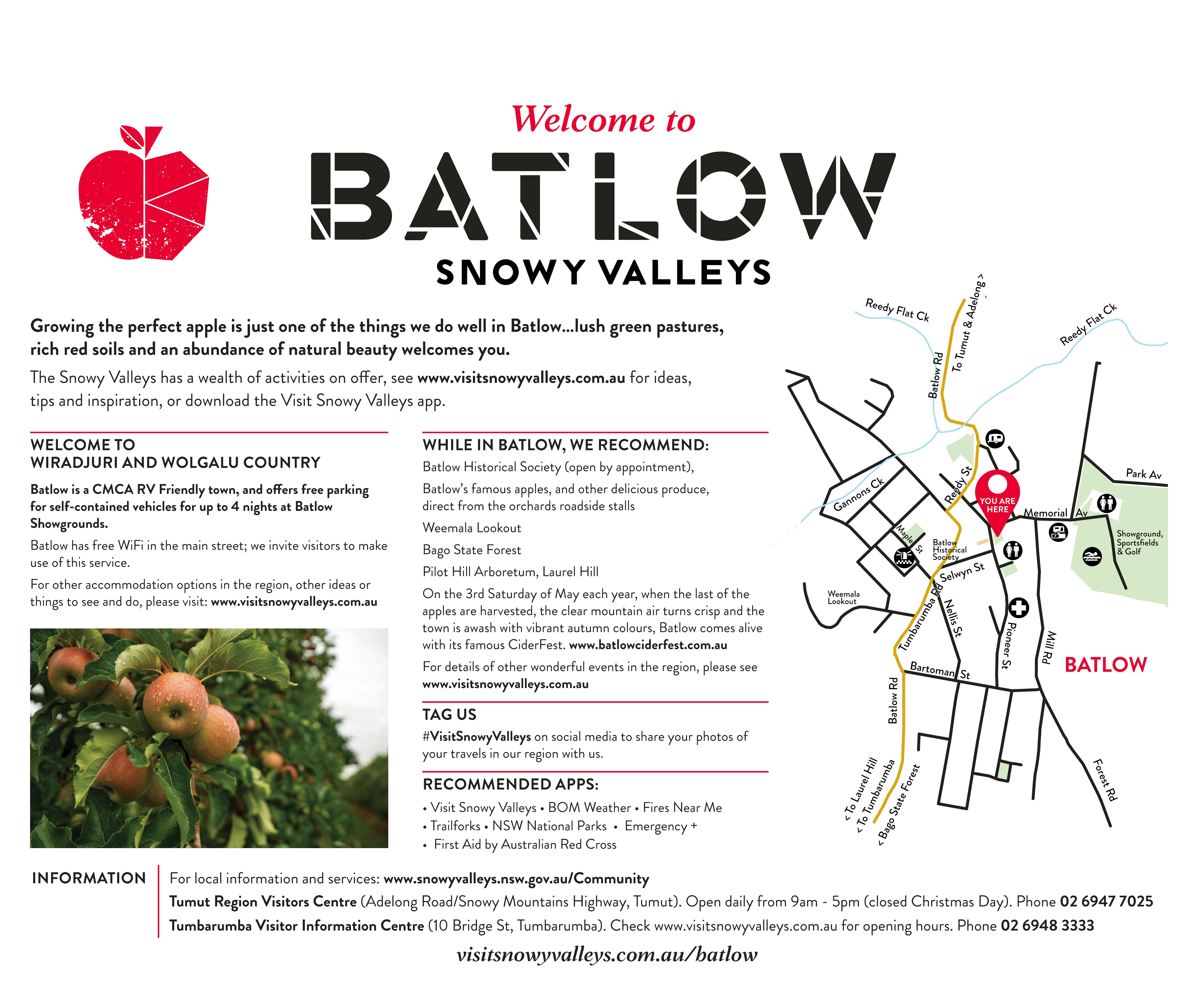 Batlow Visitor Information Sign