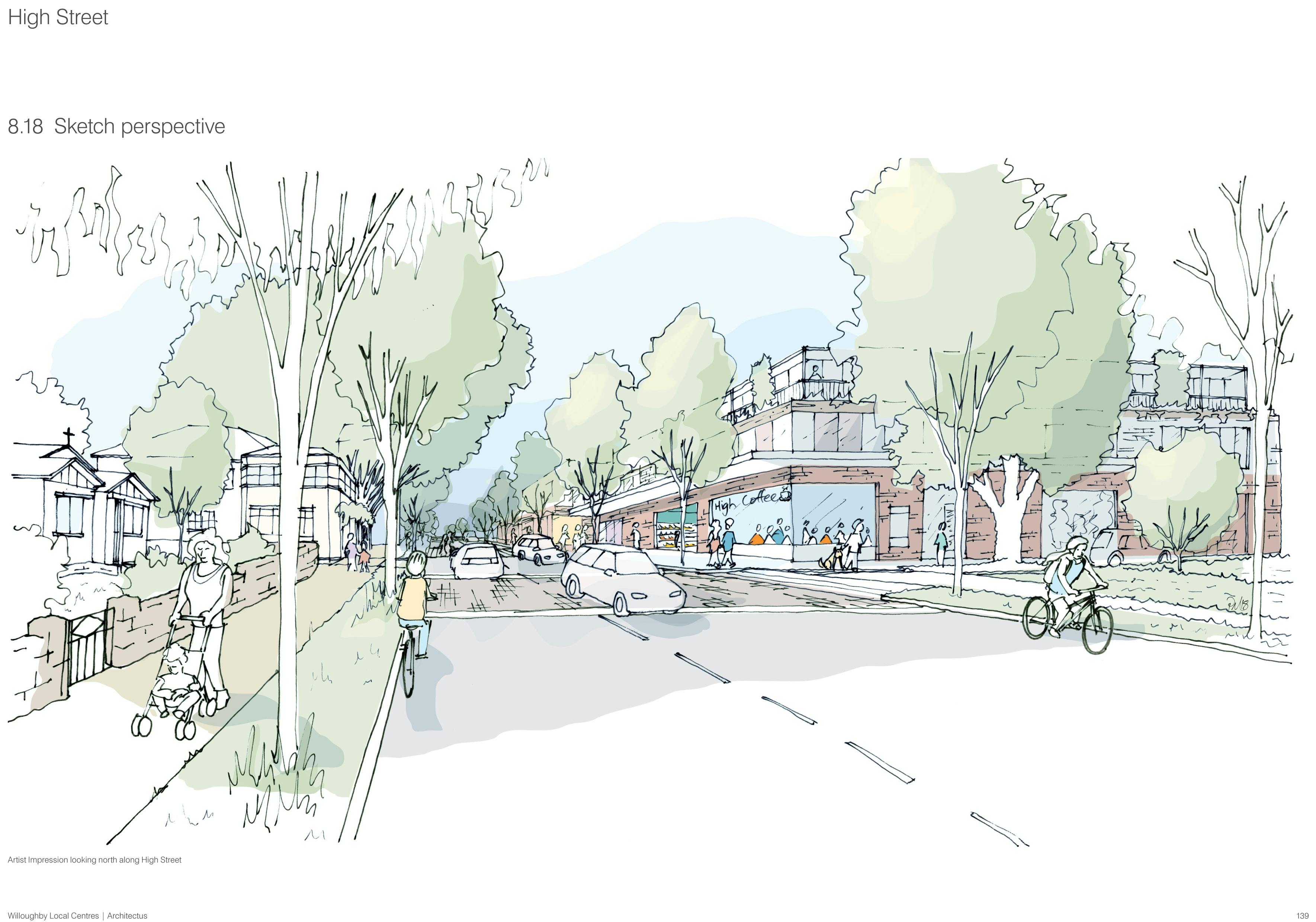 High St Sketch Perspective