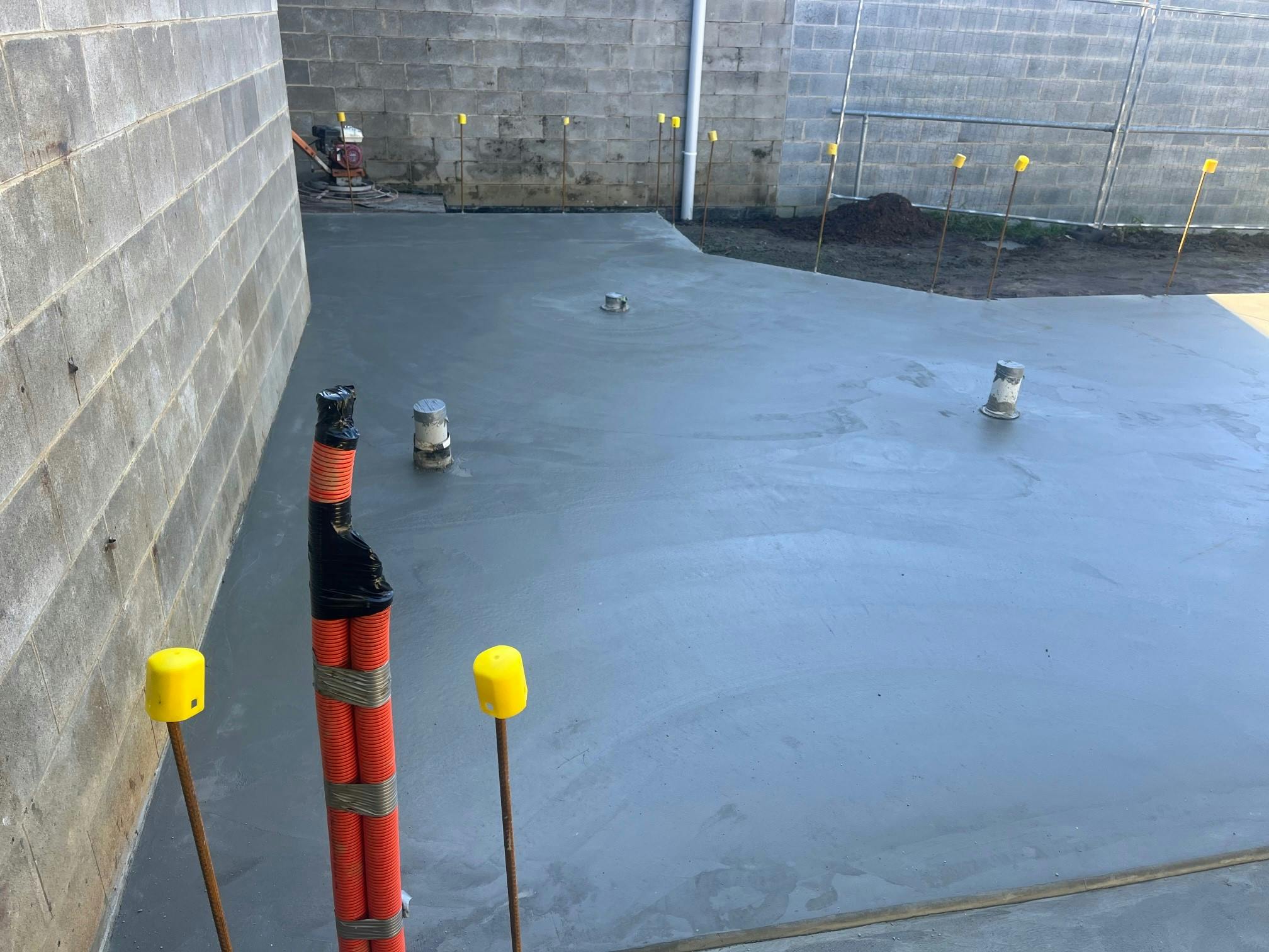 Mallacoota Hall extension slab poured [6 Aug 2024]