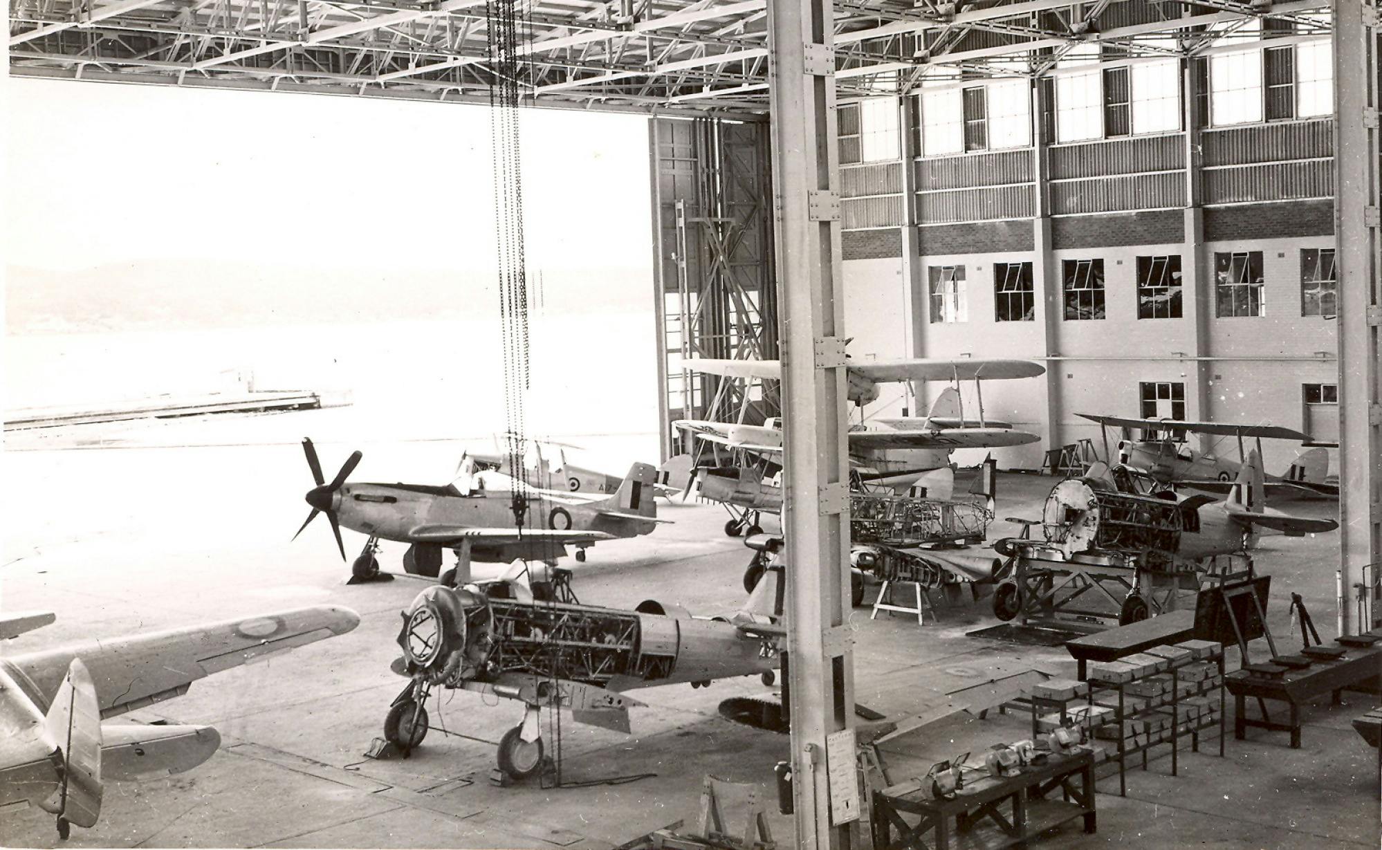 Rathmines Aire Base View From Inside Hangar