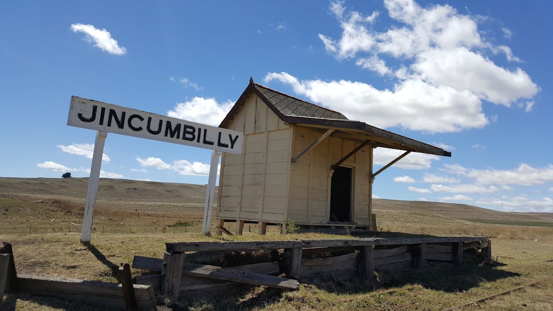 The proposed Monaro Rail Trail would take in numerous historic rail stations, like this one, the Jincumbilly Railway Station. Photo by Jillian Graham. 