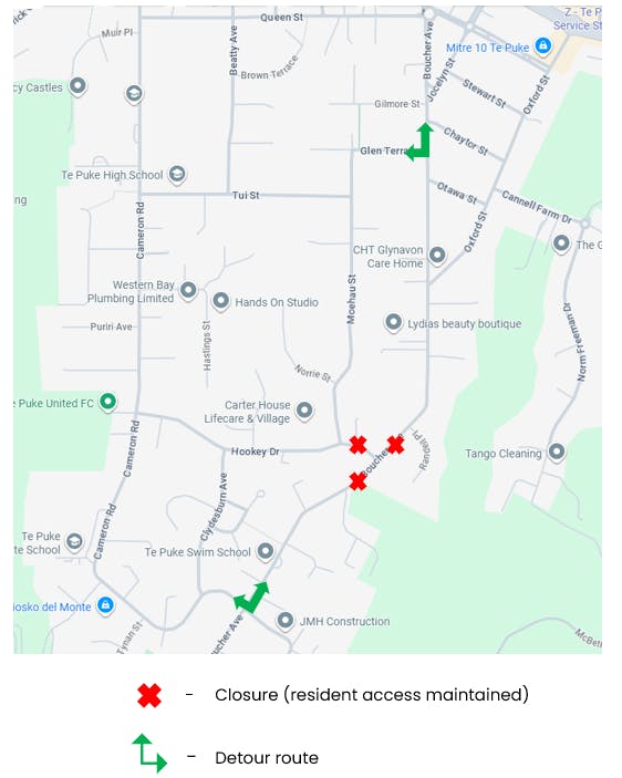 Traffic update 12 Sept, map