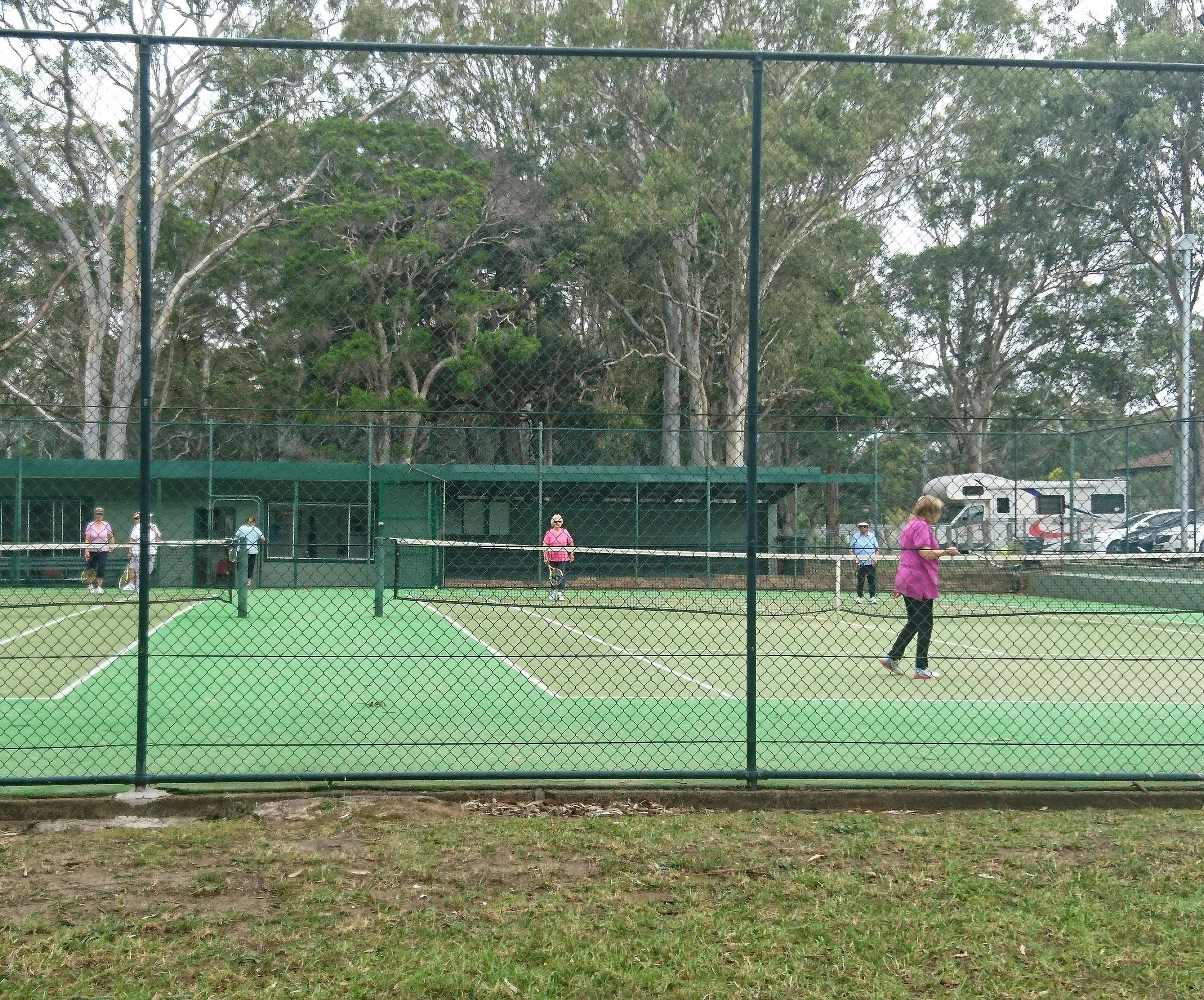 Tennis courts at Wiseman Park