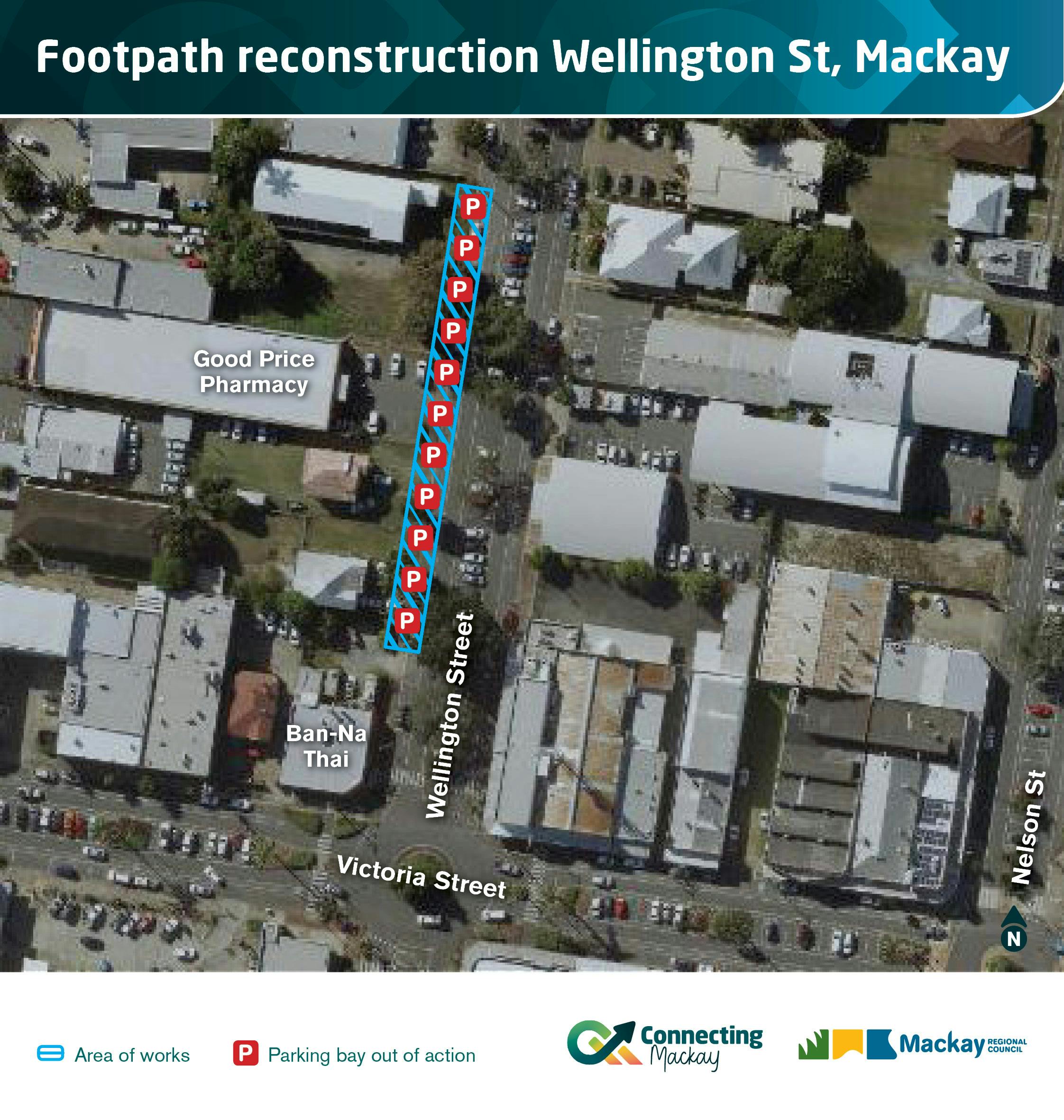 Wellington St footpath reconstruction FB map.jpg