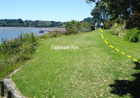 Proposed trail - Esplanade Reserve