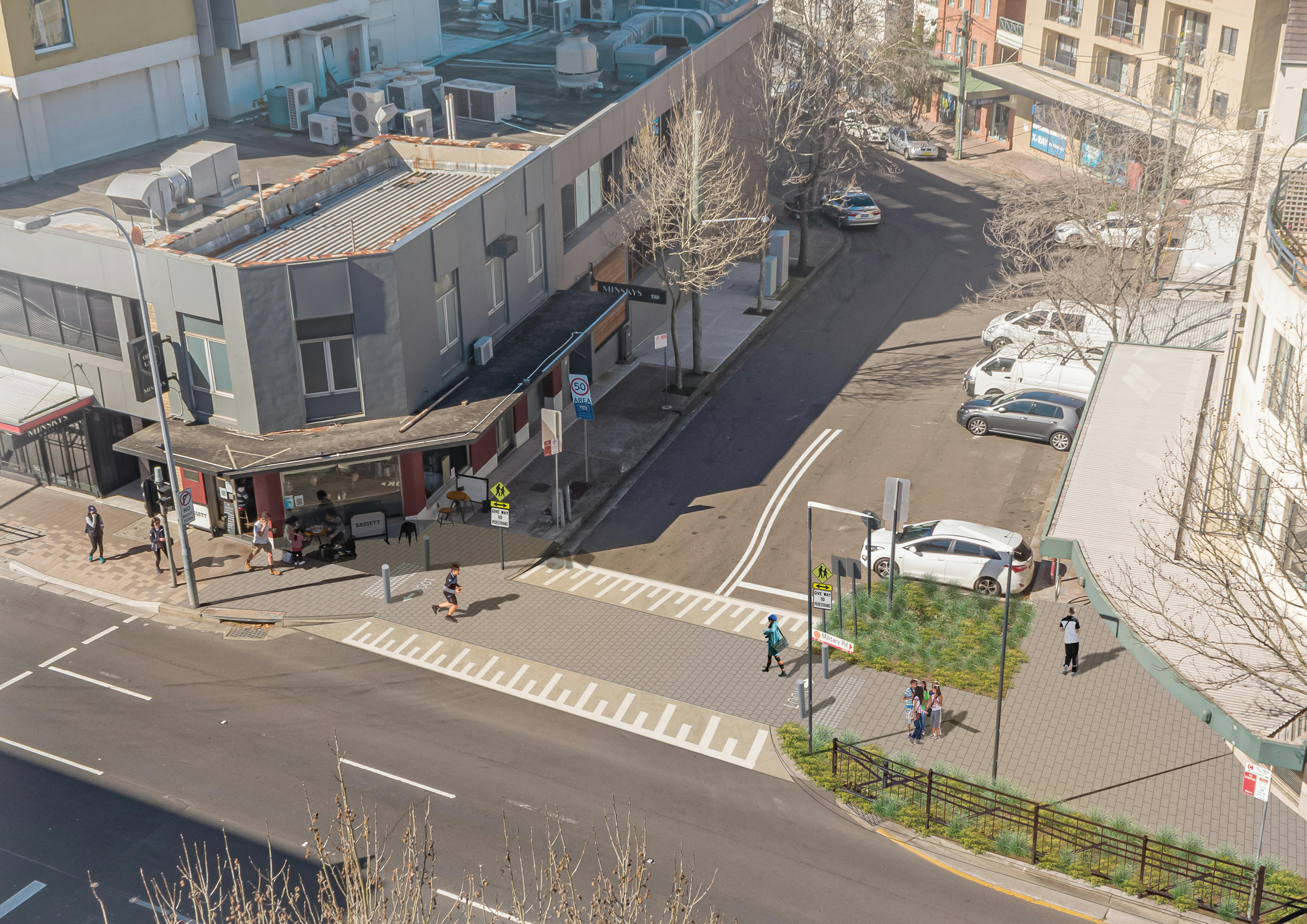 Cabramatta Road Option A - Photomontage, Elevated Level