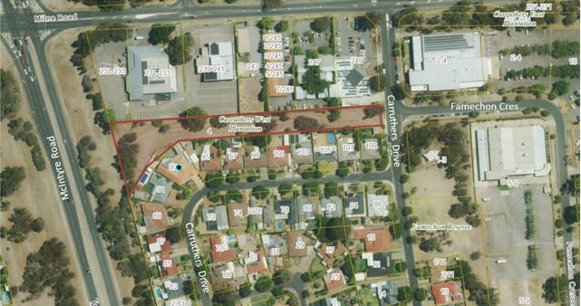 Carruthers West Plantation - map showing reserve boundary.png