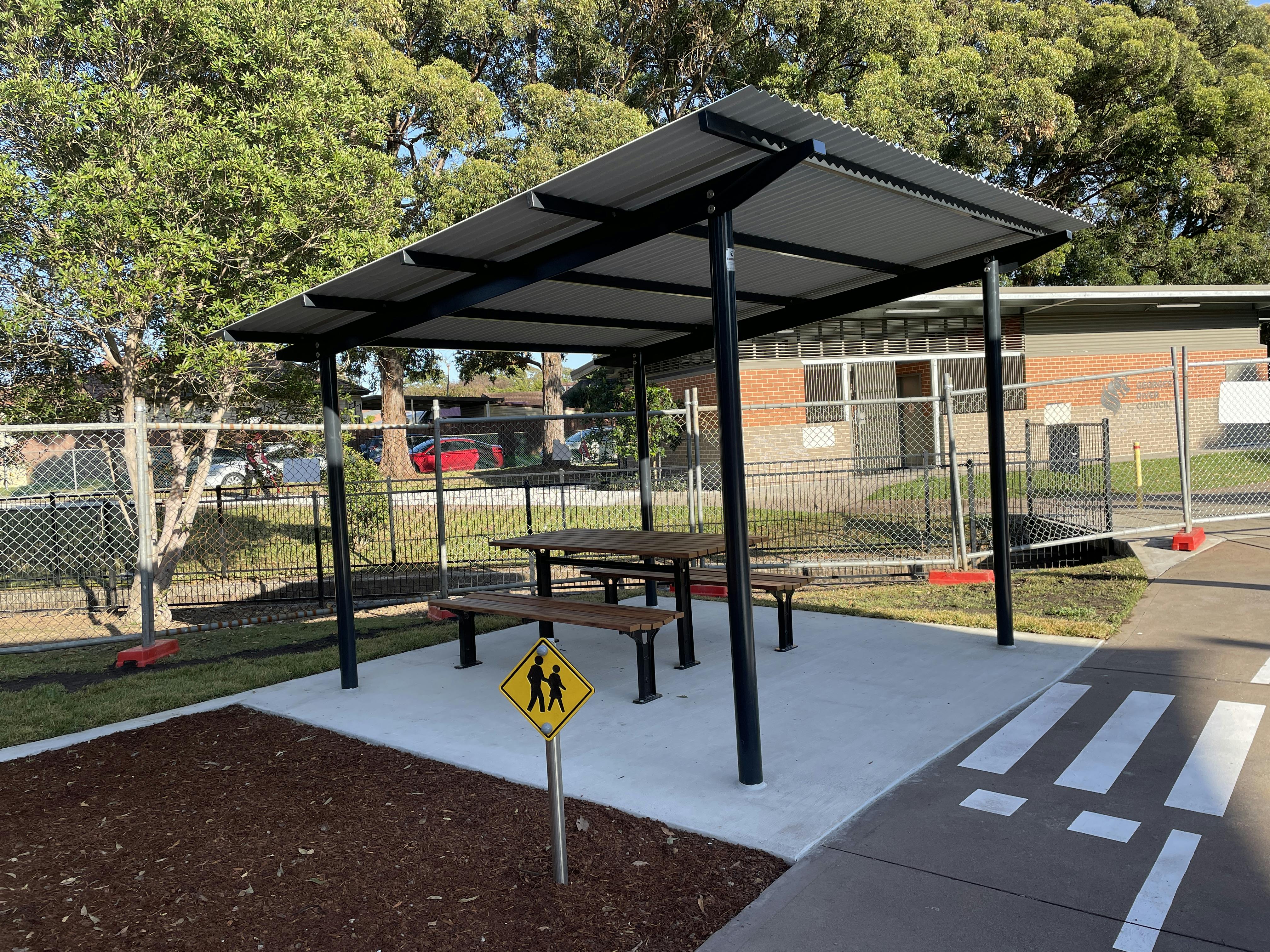 Picnic Bench and Cycle Path