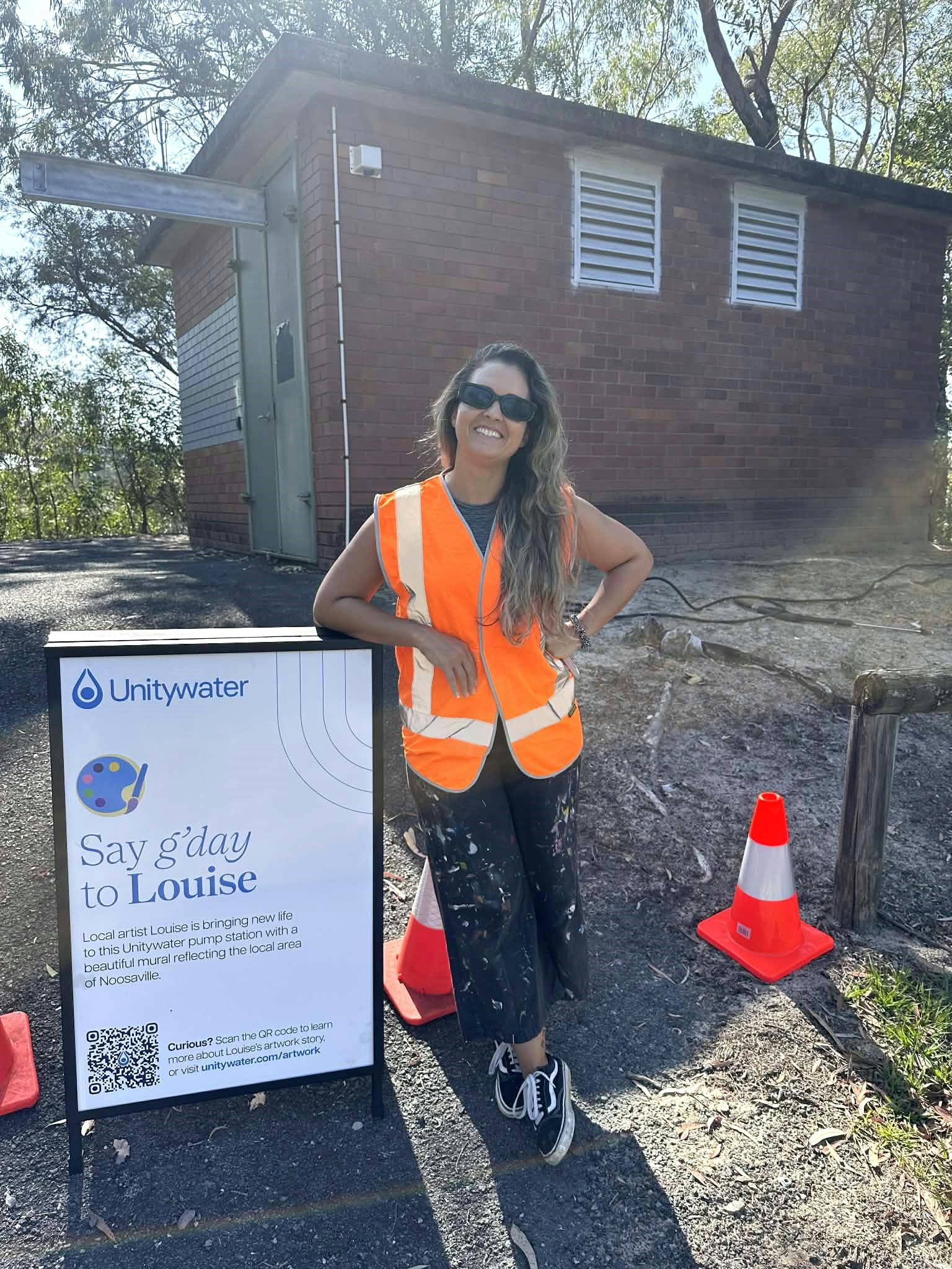 Louise about to start on site