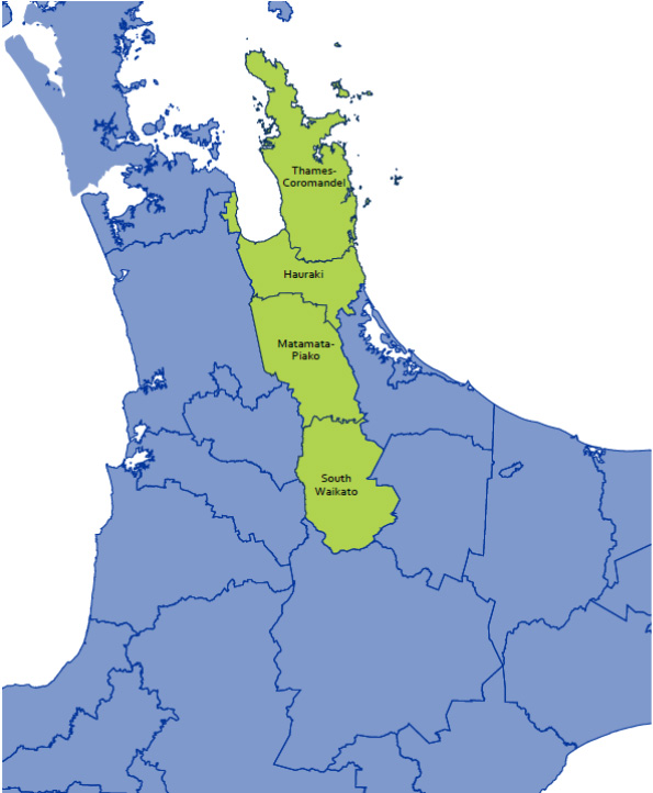 Scenario A: Eastern Waikato Sub-Regional Unitary Authority  