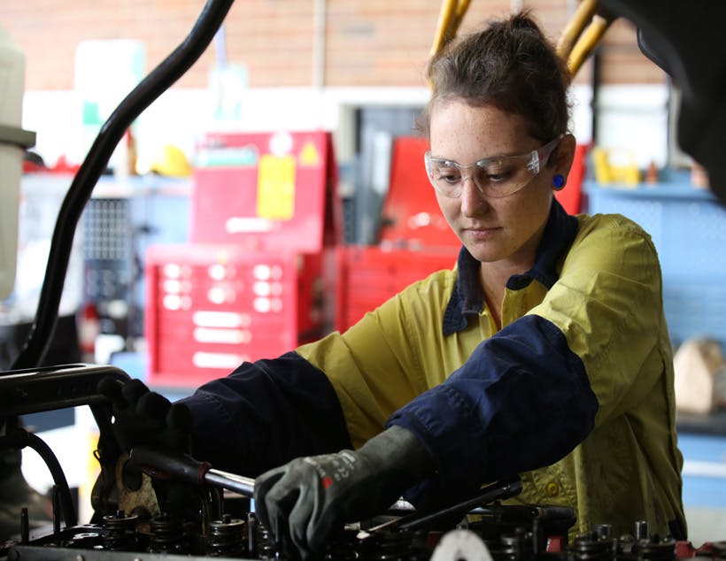 	Hannah Stott, one of Roads and Maritime’s mechanical apprentices