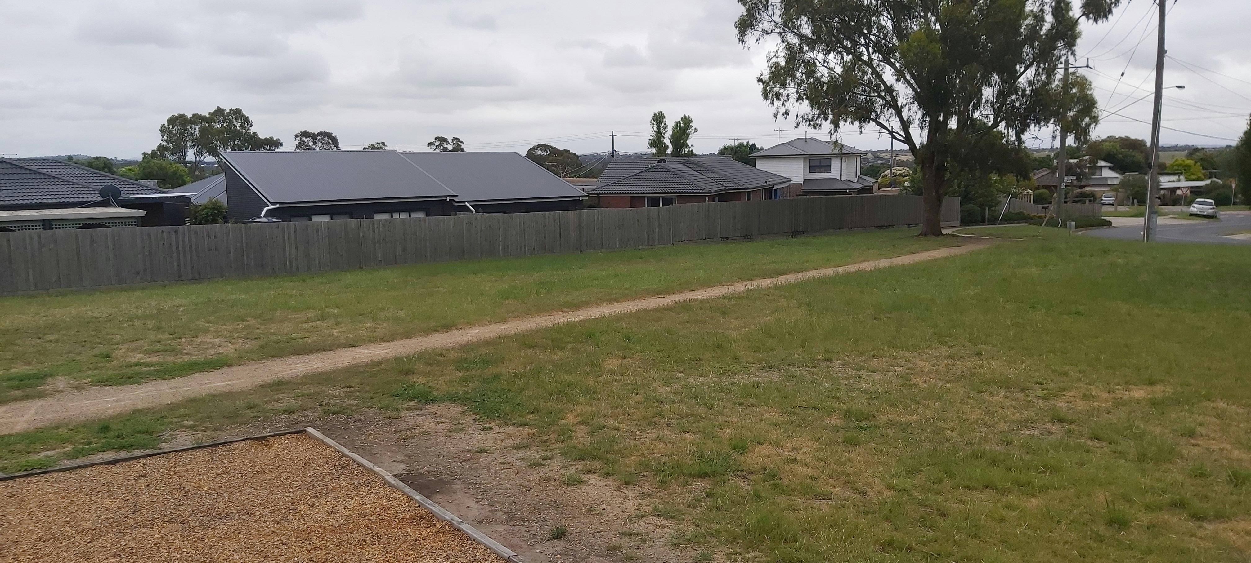 North of site looking towards Lawson Street.