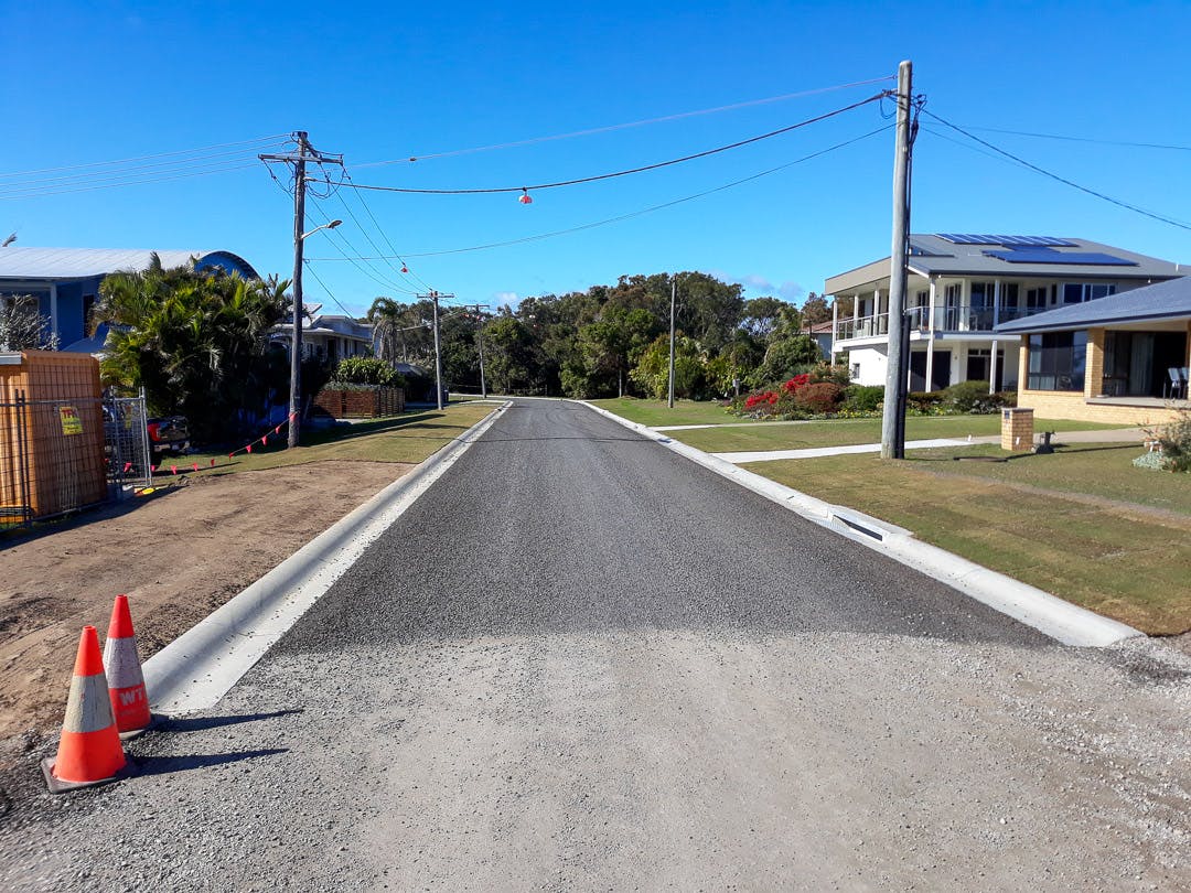 Stage 1 road upgrade is near completion, on Second Avenue
