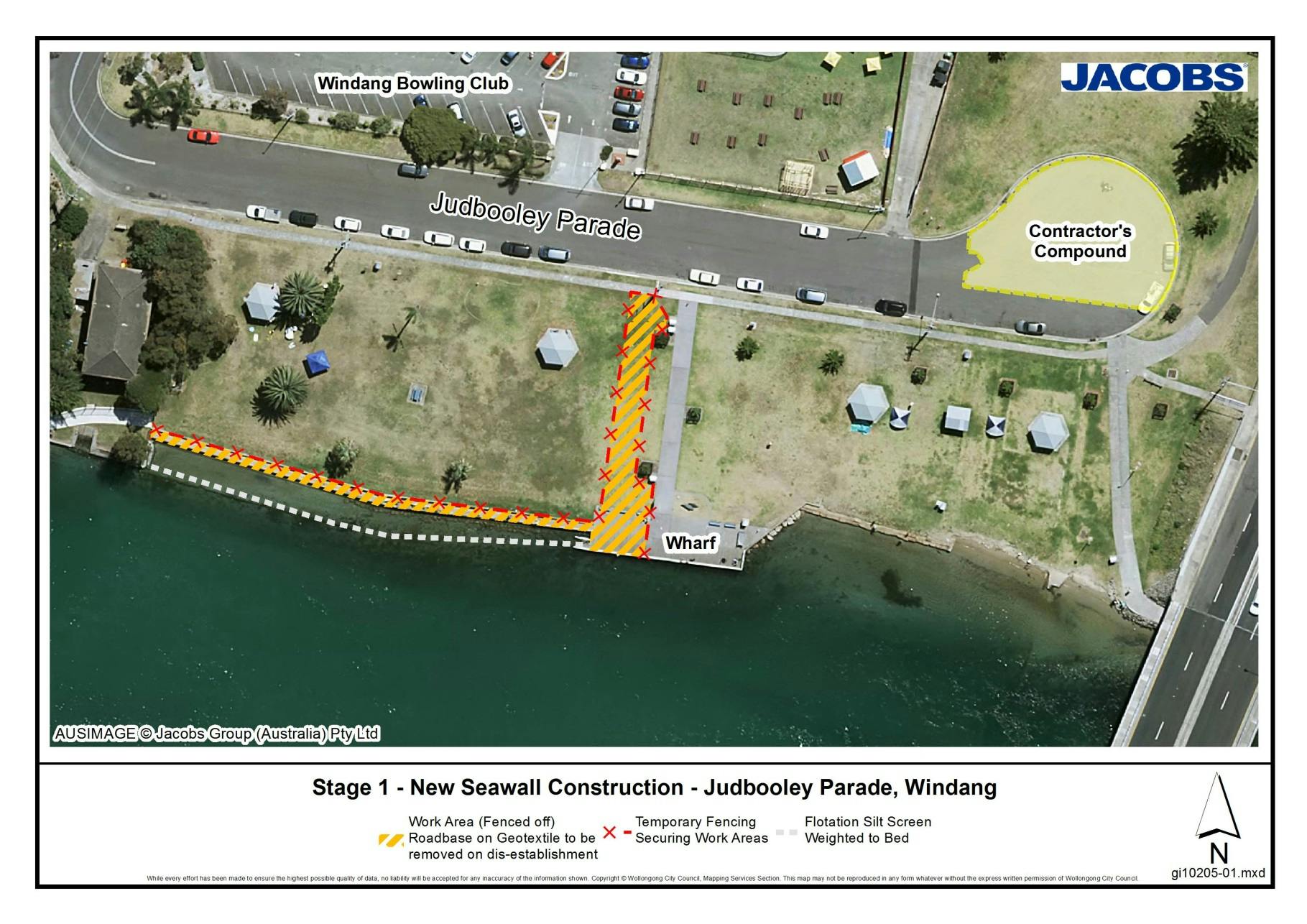 Stage 1: New Seawall Construction - Judbooley Parade, Windang