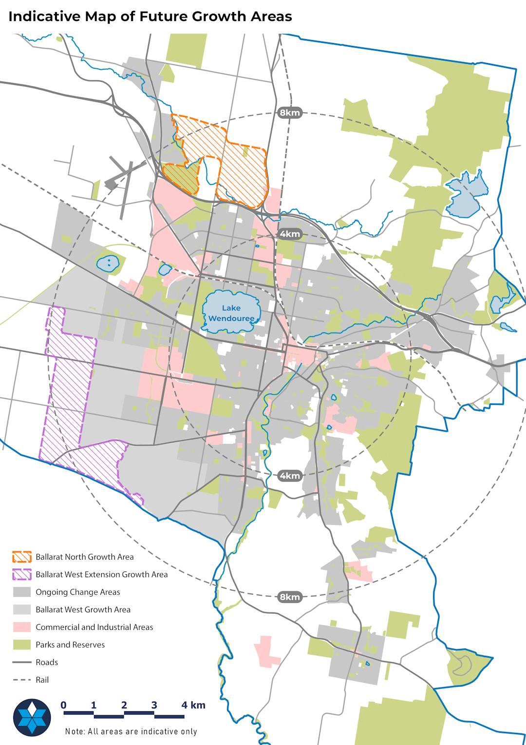Map Of Ballarat And Surrounding Areas Ballarat Growth Areas | Mysay - City Of Ballarat