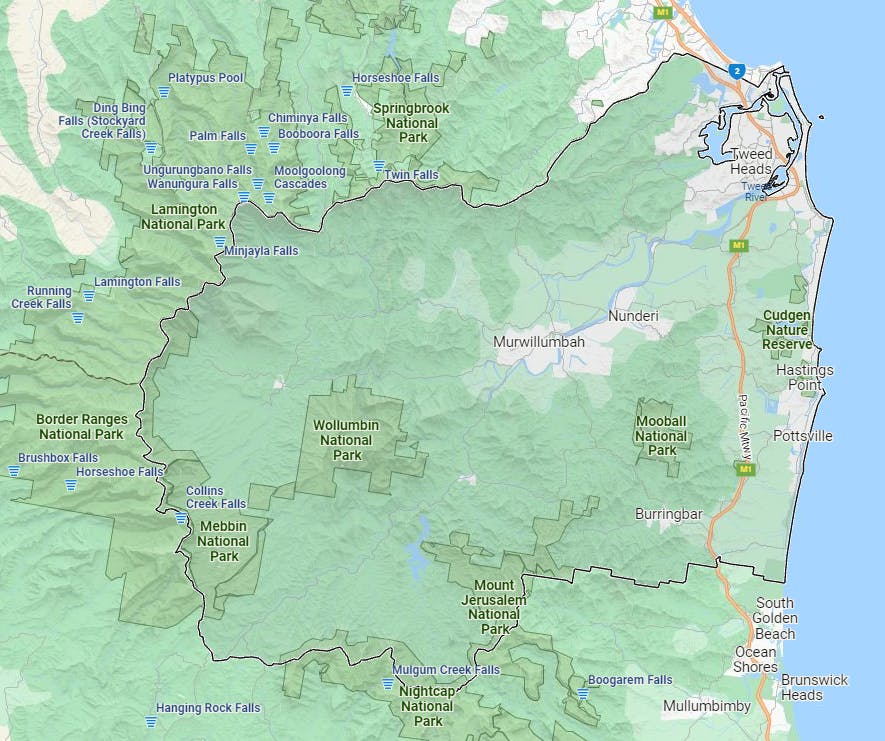 Map Tweed Region Destination Management Plan Your Say Tweed