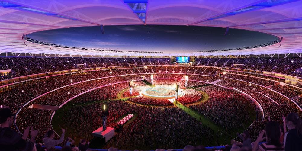 The New Perth Stadium And Sports Precinct Concert Format1