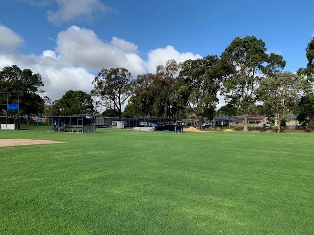 Illyarrie Reserve main field looking back towards clubrooms and Illyarrie Avenue