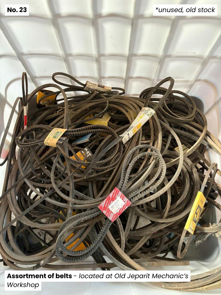 23. Assortment of belts - Old Jeparit Mechanics Workshop.png