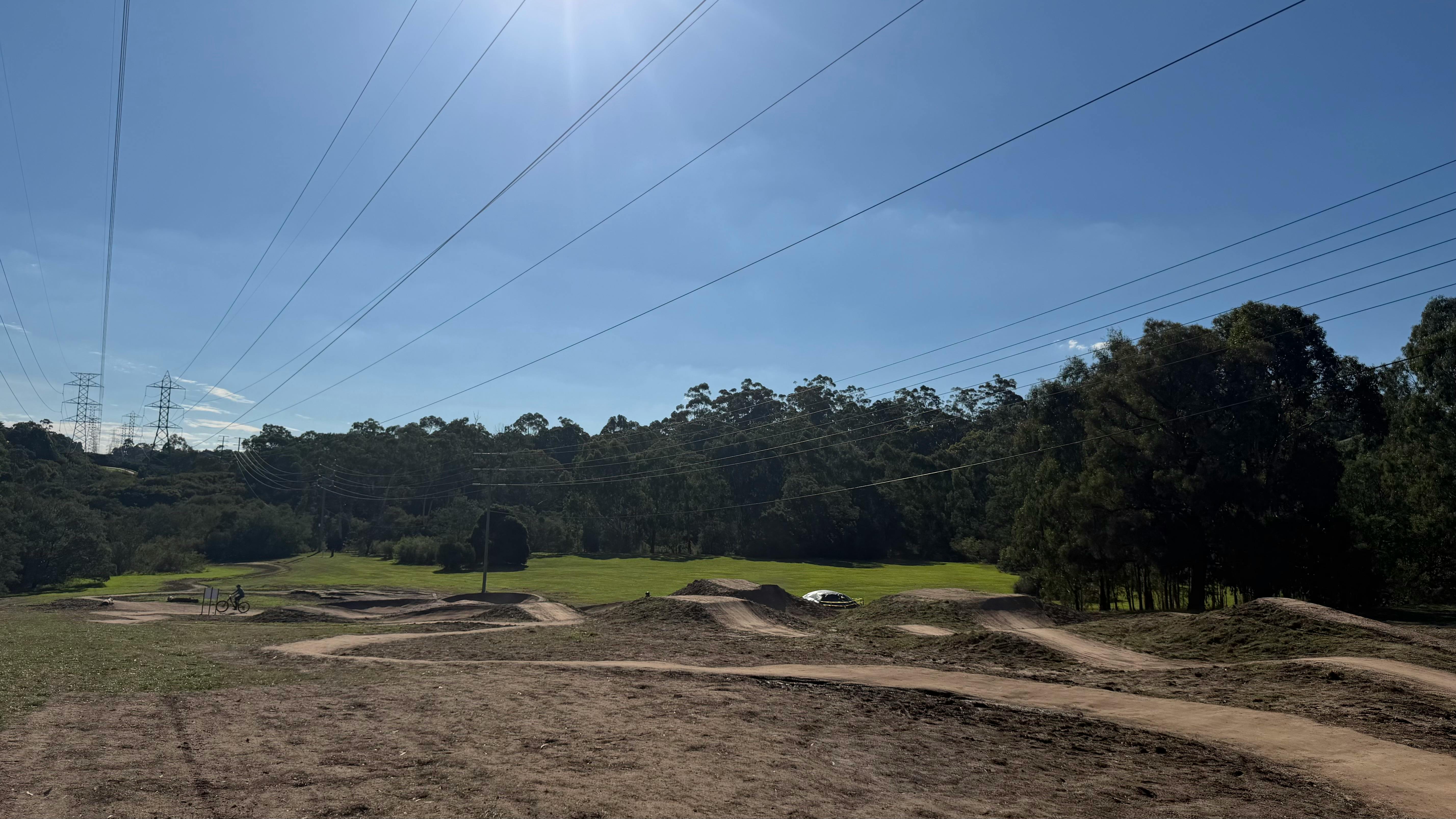 Completed mountain bike flow trails