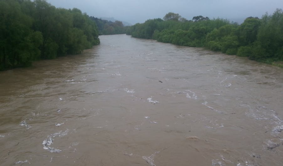 Hutt River in flood 29 October 2015