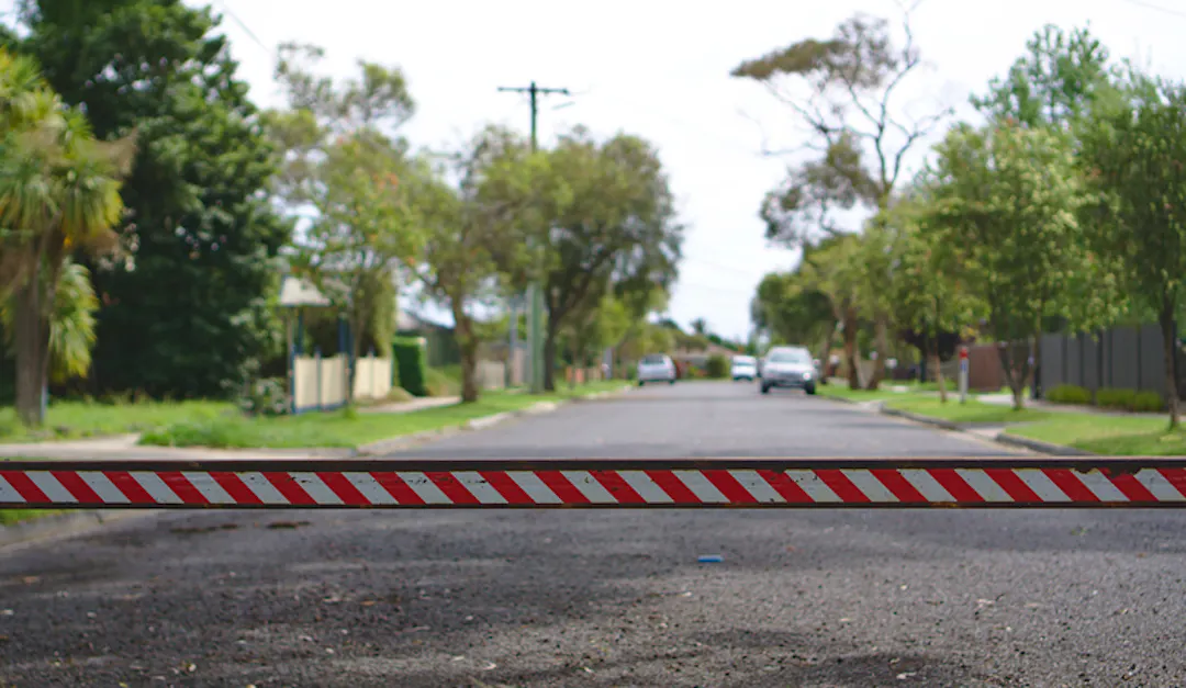 Local Road with barrier