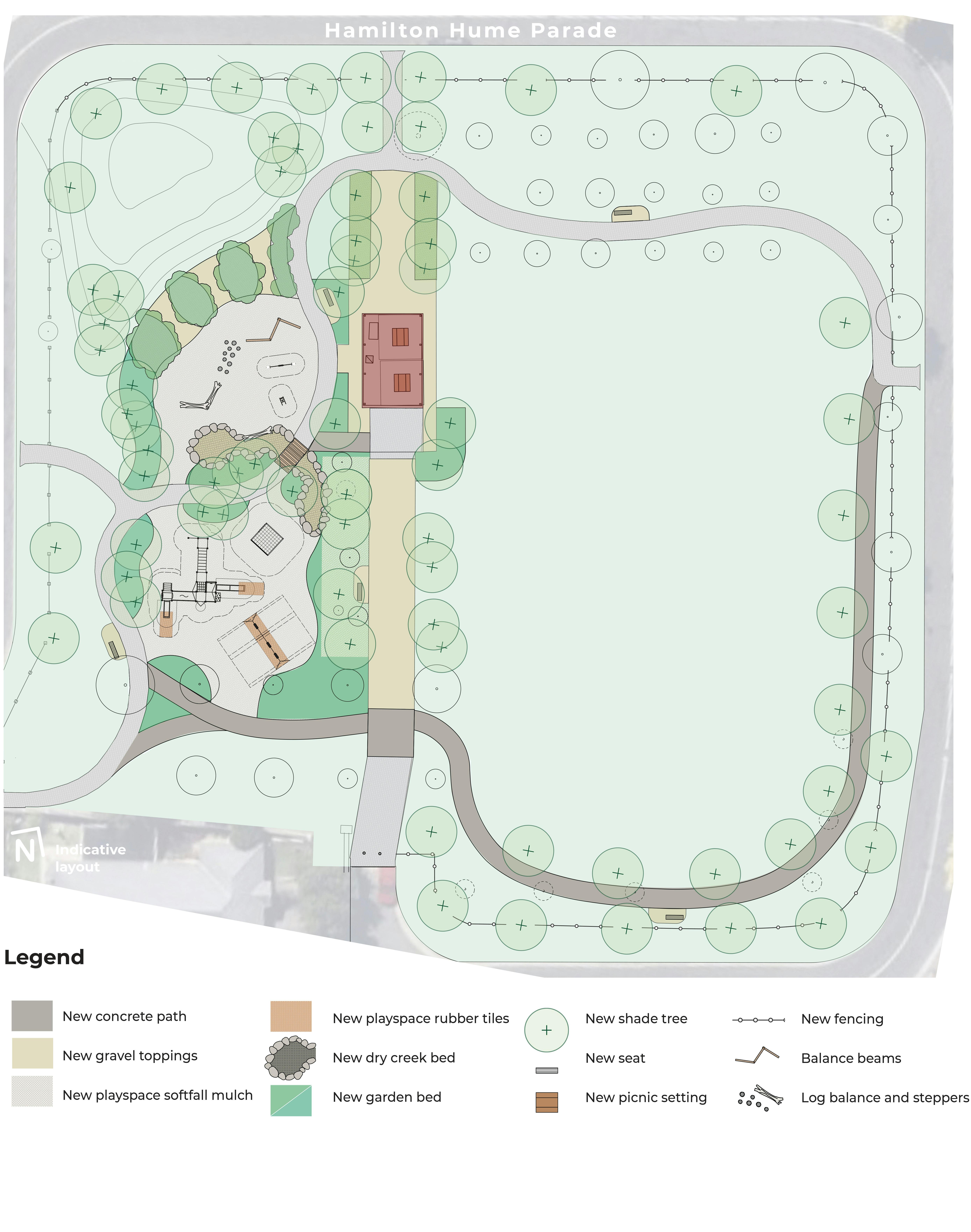 Hamilton Hume Reserve - Play & Landscape Concept Plan