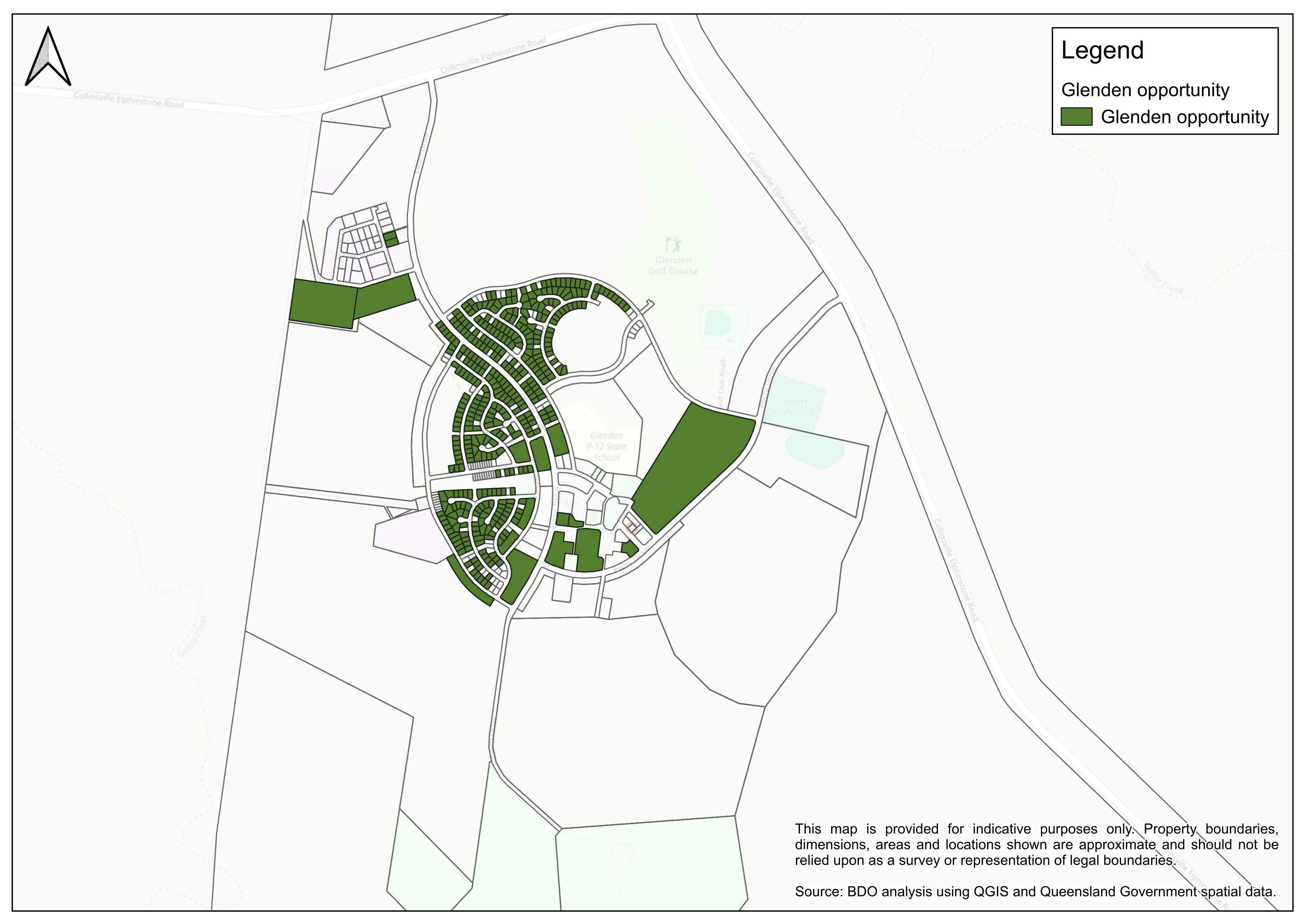 Glenden Transaction Map
