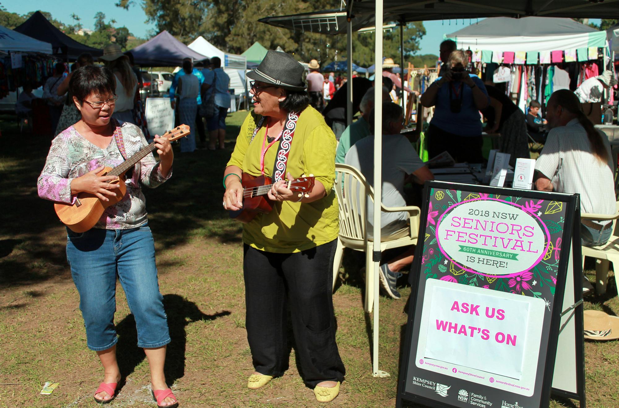 Seniors Festival Stall at Kempsey Riverside Markets