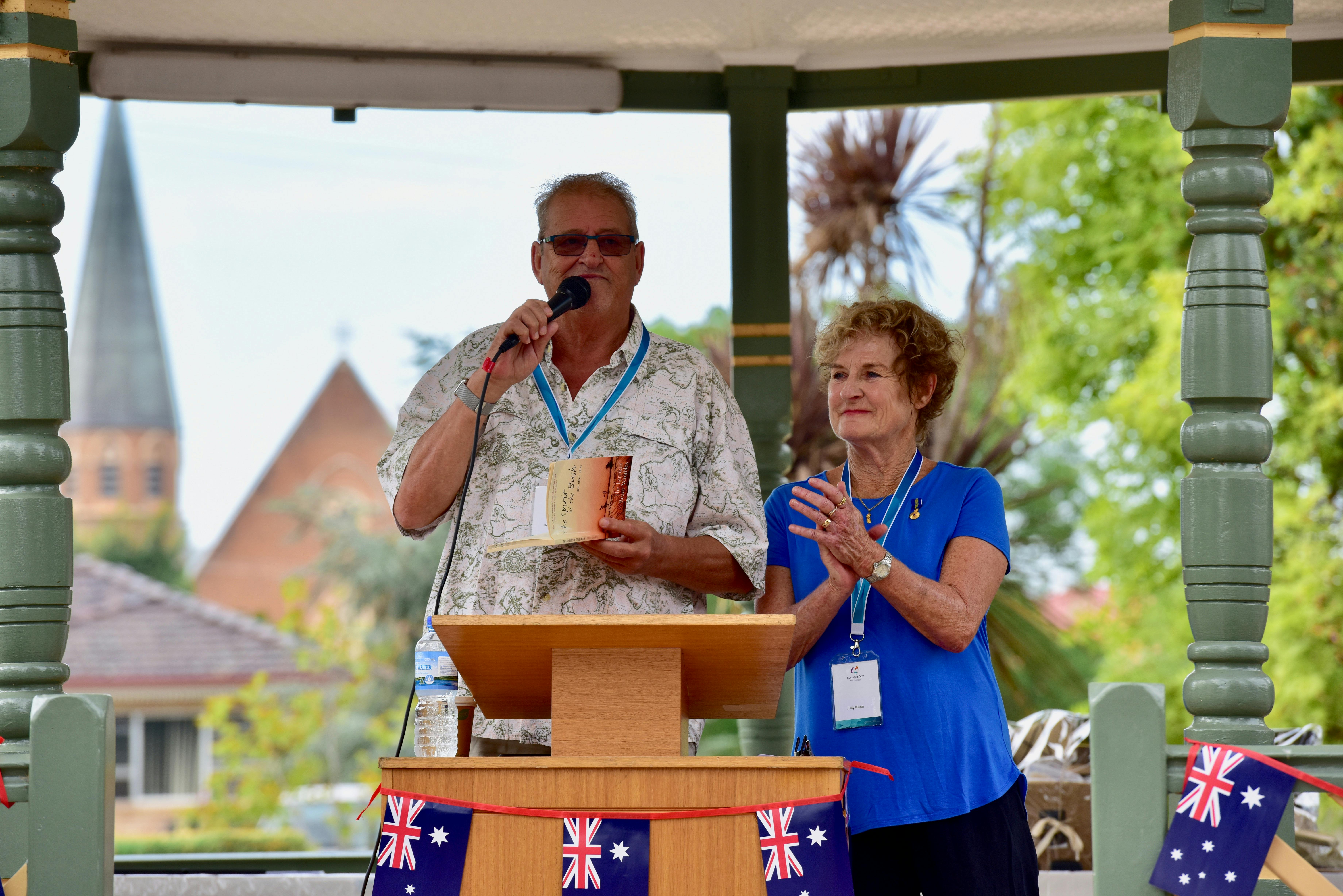 Australia Day 2018 Ambassadors Bruce Venables and Judy Nunn