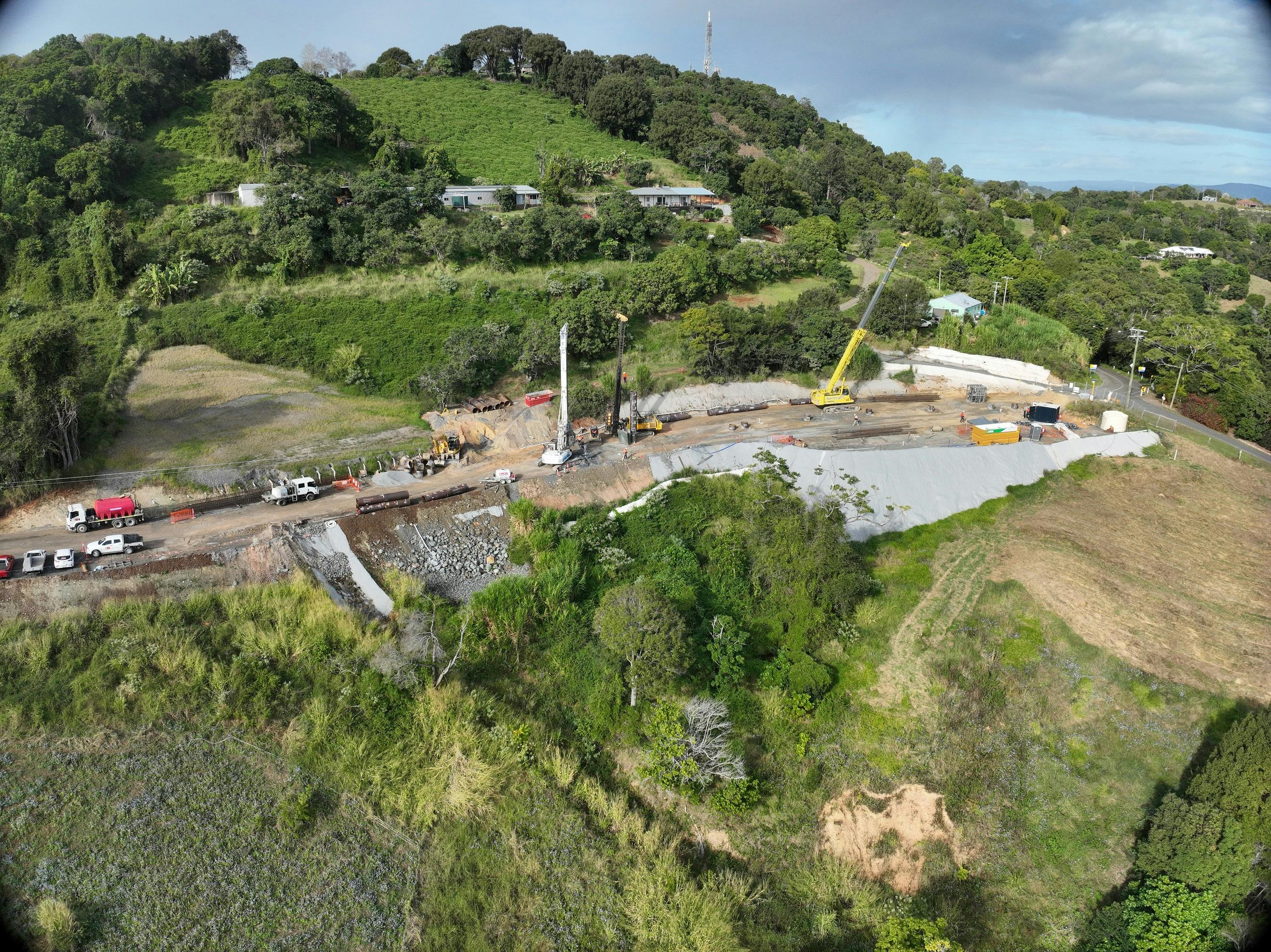 Progress on Black Mountain Road - July 2024