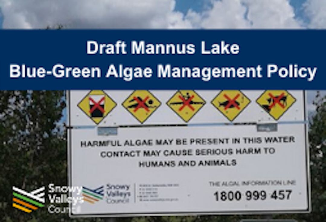 Draft Mannus Lake Blue-Green Algae Management Policy