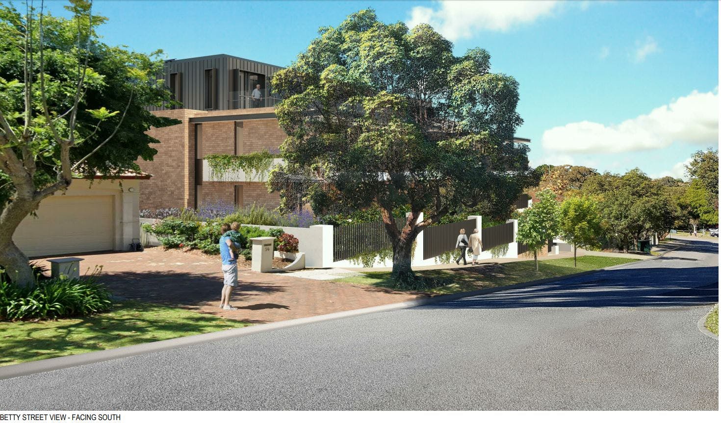 Betty Street View - Facing South Render - Residential Aged Care Facility