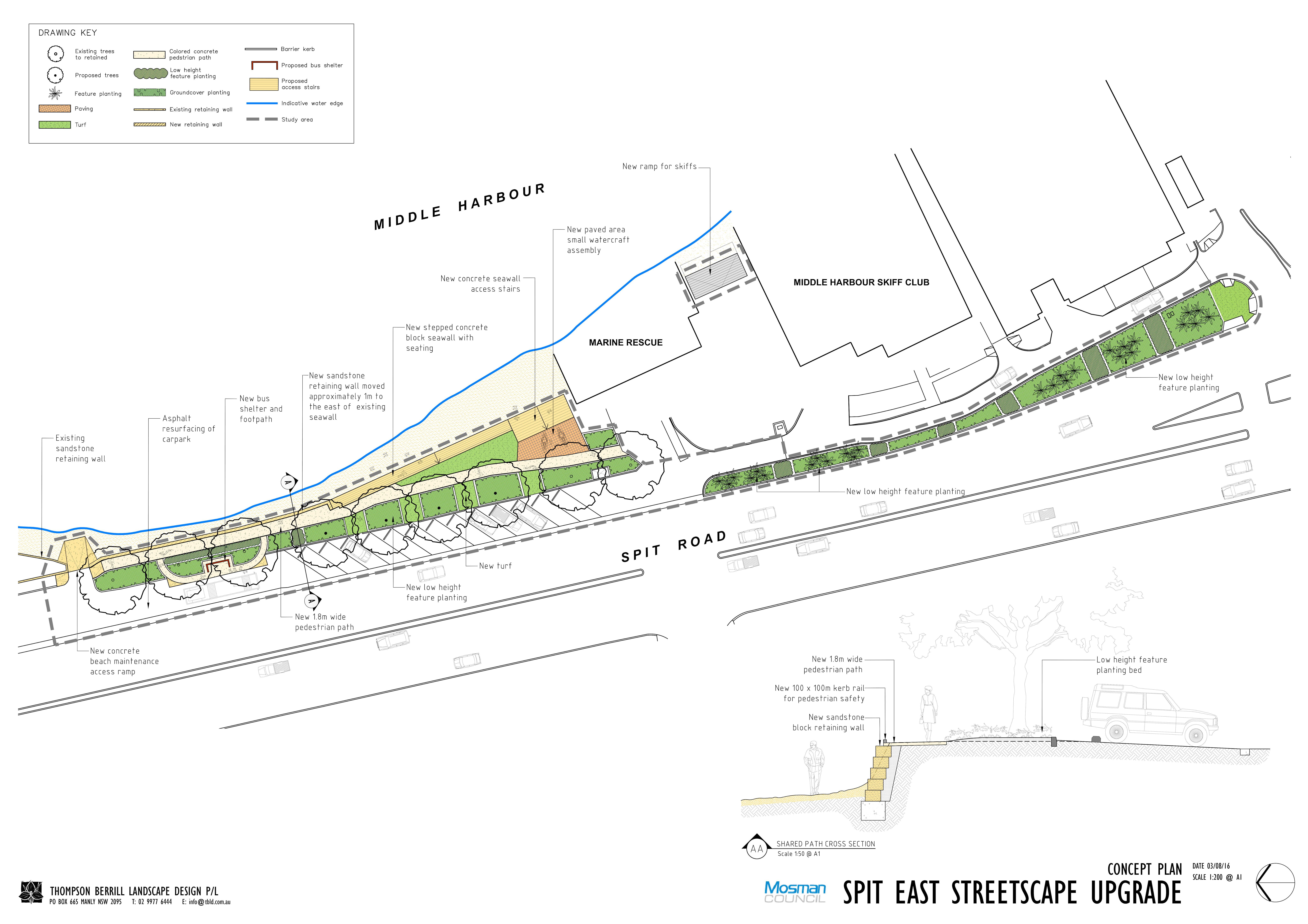 Spit East Streetscape Upgrade Concept