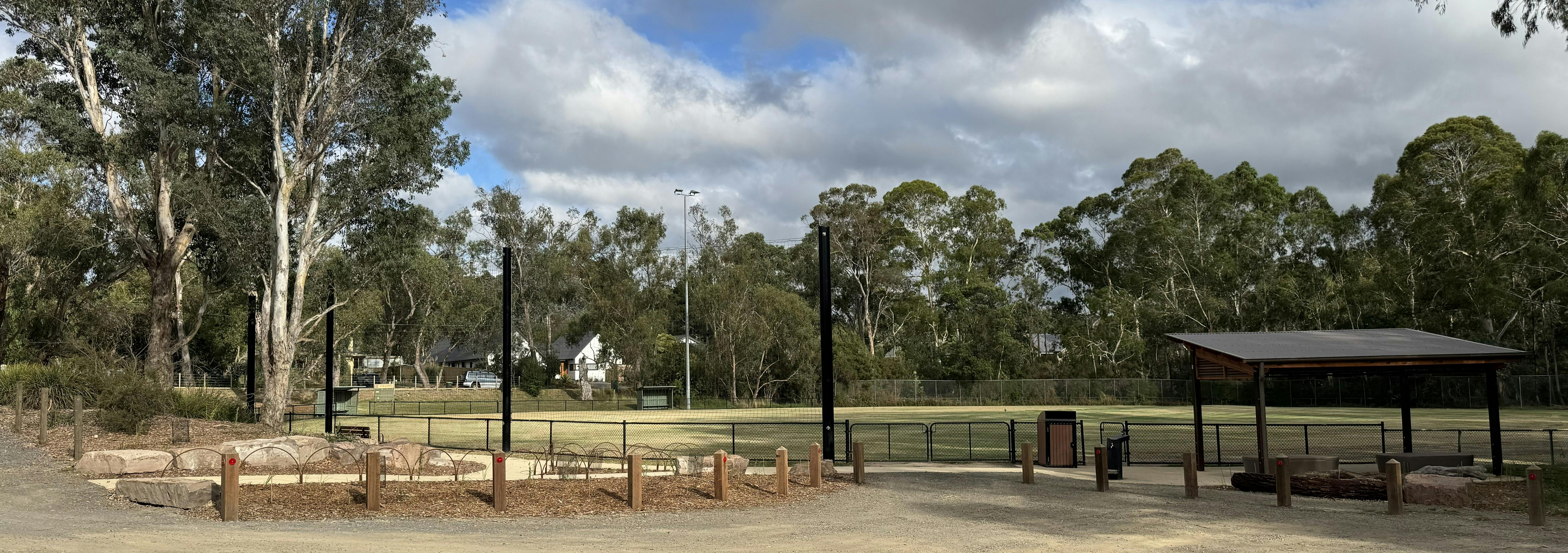 Completed landscape view - Warrandyte Northern Oval