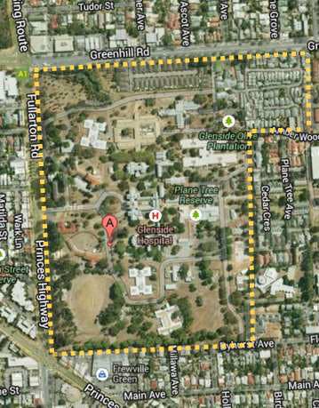 Glenside Campus Location Plan