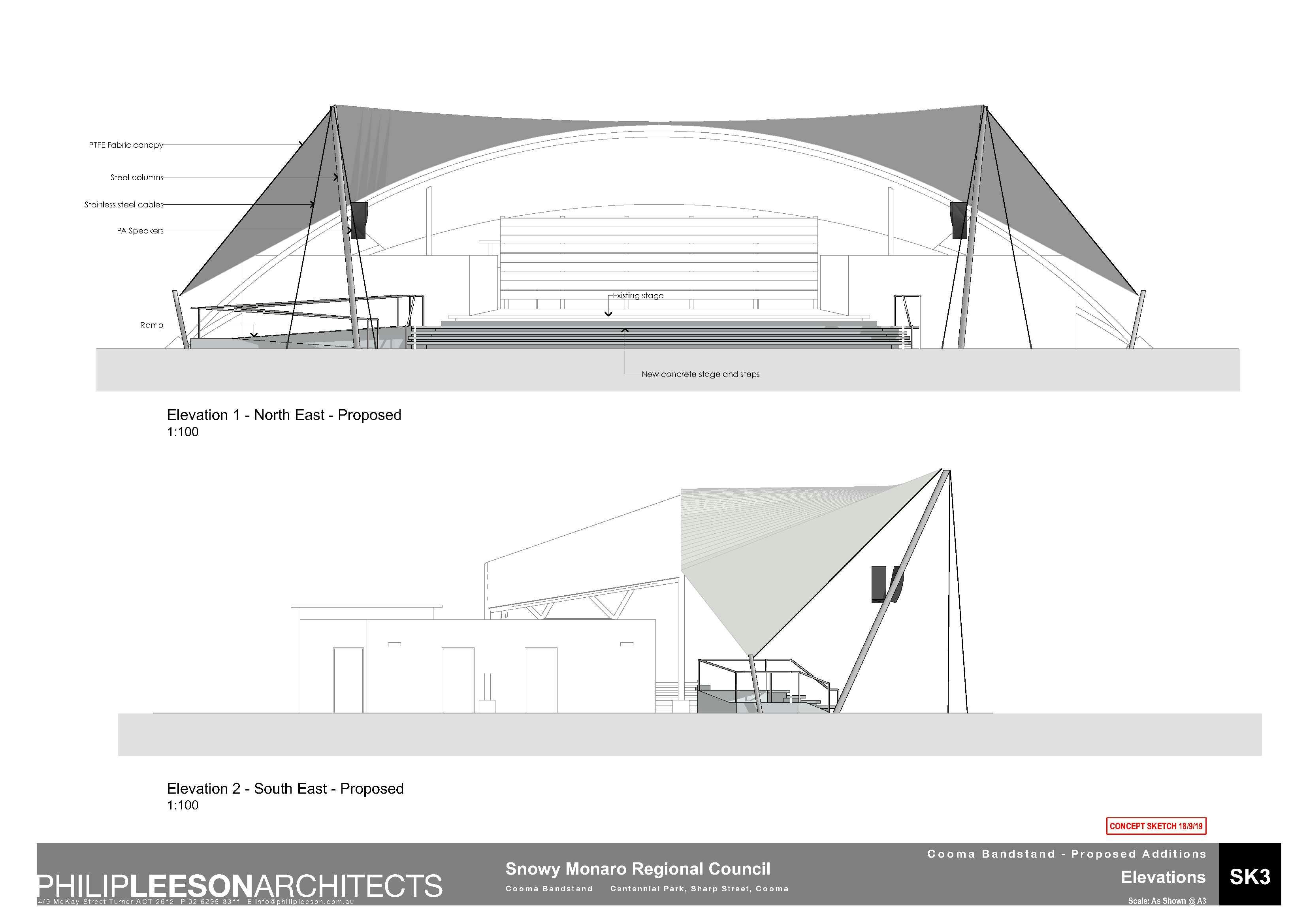 Cooma Bandstand - Proposed Additions_190918 Concept Sketch_3