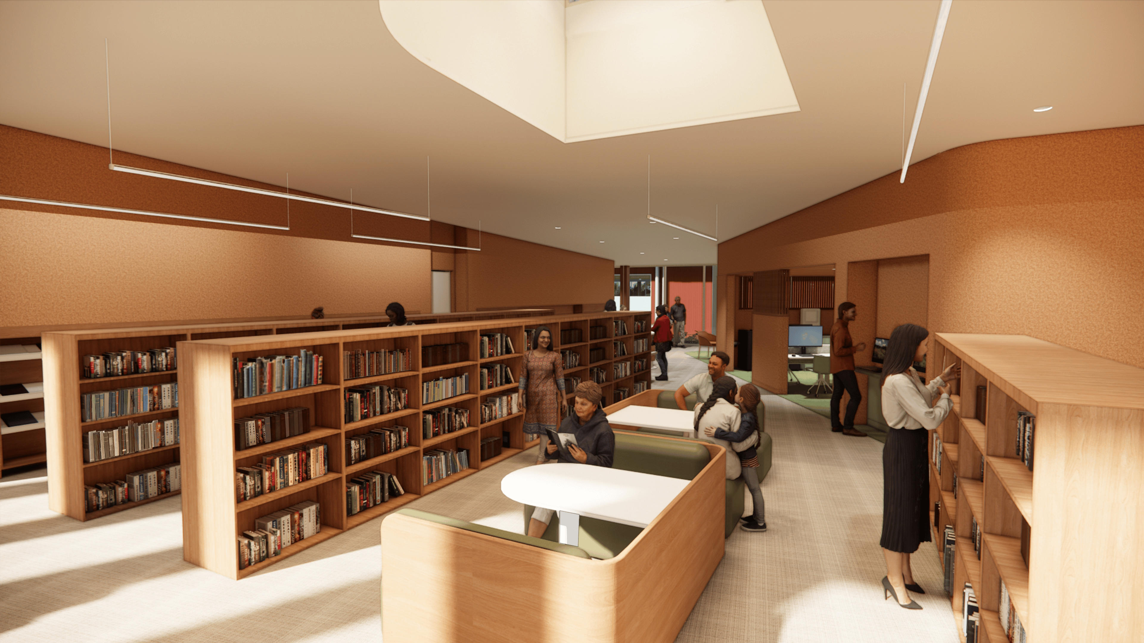 A view of the general library