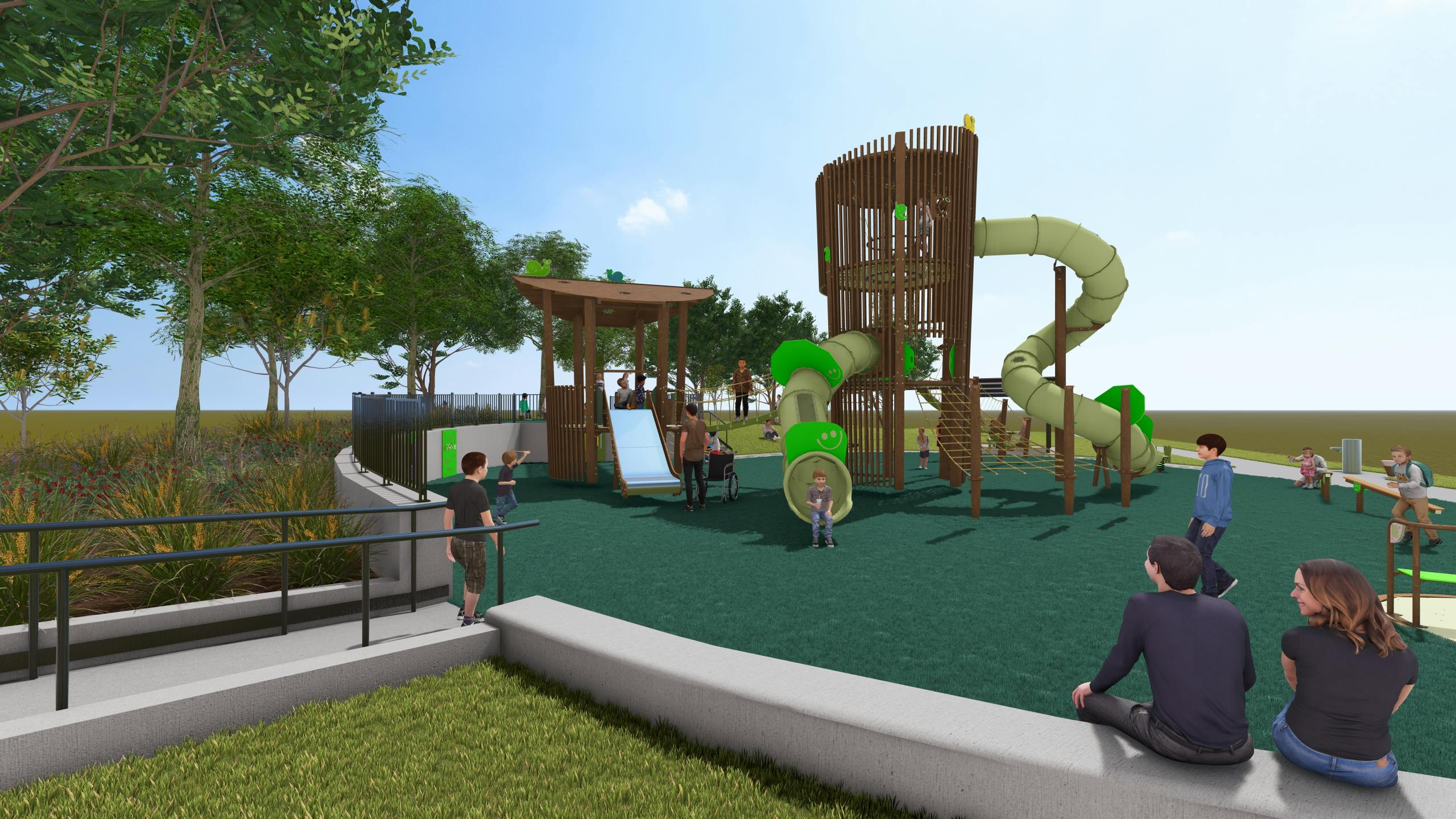 Image of all-abilities playground. *Images are for illustrative purposes only and subject to change.