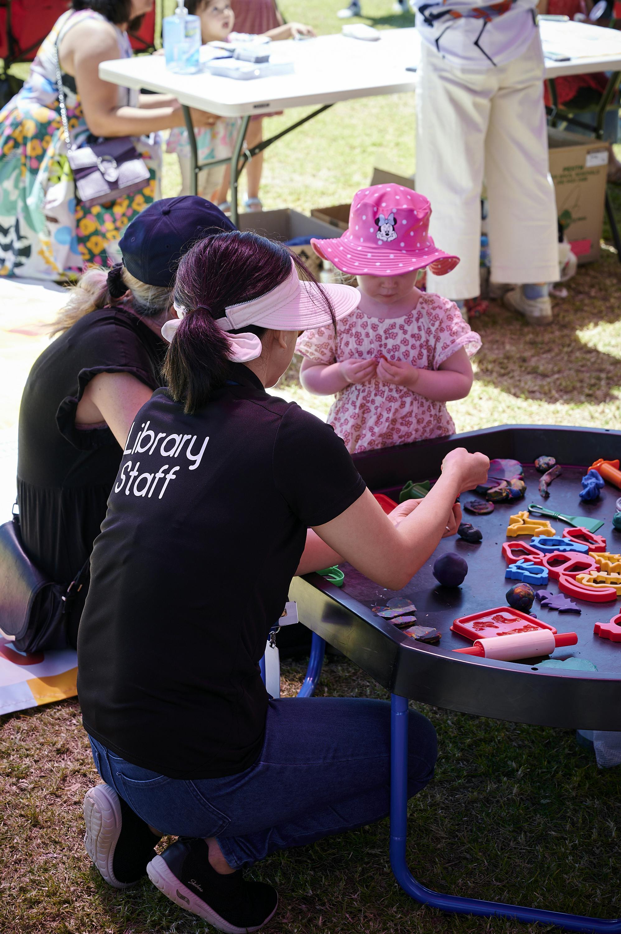 Young People and Library Staff at the Canning Show