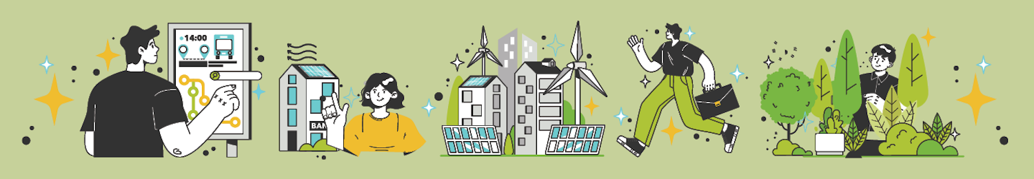 Storyboard of planning and people