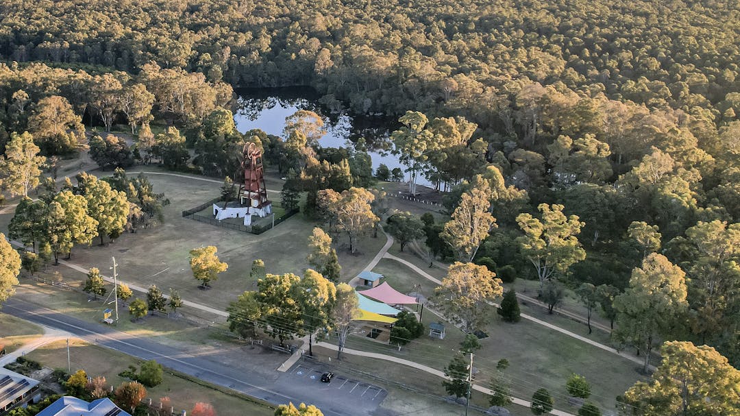 Poppethead park from the sky